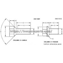 LVU23280 - Wheel Bolt LVU23280