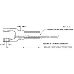 AM100863 - U Joint With Tube & Shield AM100863
