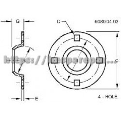 ET11085 - Pressed Flanged Housing ET11085