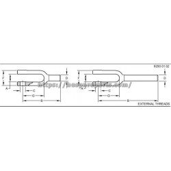 LVA14830 - Yoke Link End LVA14830
