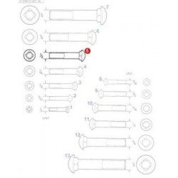 Carriage Bolt 1/2x2" unf - 353861X1 - Carriage Bolt 1/2x2" unf