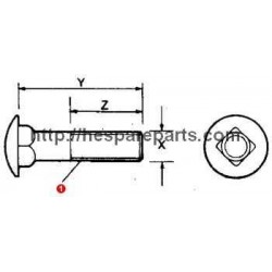 Bolt M8x16 Cup Head - 385368X1 - Bolt M8x16 Cup Head