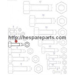 Bolt 7/16" X 1.75" unf - 353561X1 - Bolt 7/16" X 1.75" unf