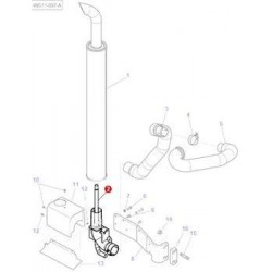 Exhaust Elbow - 4287245M1 - Exhaust Elbow