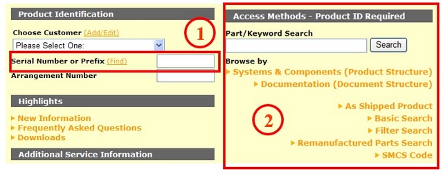 caterpillar serial numbers lookup